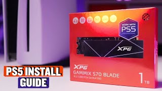 Gammix S70 SSD PS5 Installation Guide [upl. by Alihs]