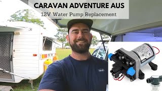 Installing NEW 12V Shurflo Water Pump HOW TO [upl. by Obel]