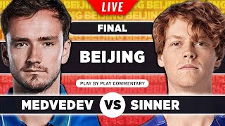 MEDVEDEV vs SINNER • ATP Beijing 2023 Final • LIVE Tennis PlaybyPlay Stream [upl. by Naitirb970]