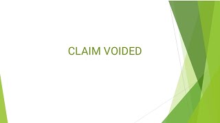 Void claim in medical billing [upl. by Kaufmann]