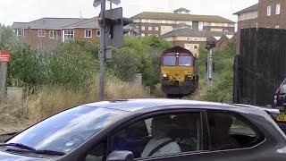 Canute Road Crossing  Eastern Docks Gate [upl. by Aizek779]