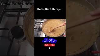 Dates Barfi Recipe shorts [upl. by Ived]