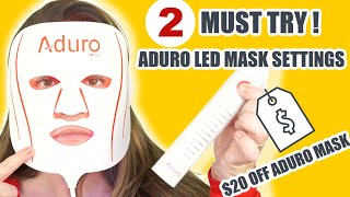 2 MUST TRY ADURO LED MASK SETTINGS FOR BETTER RESULTS [upl. by Aliuqet]