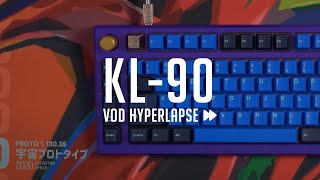 KL90 Sound Test w 67g Tangerine Switches  Build Vod [upl. by Marva30]