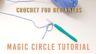 2 MINUTES ONLY How to Crochet a Magic Circle  Magic Ring  Magic Loop For Beginners  Tutorial [upl. by Ahsirtap]