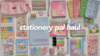 stationery pal haul 🍡🍥 unboxing aesthetic stationery notebooks amp pens ft stationerypal [upl. by Drolet606]