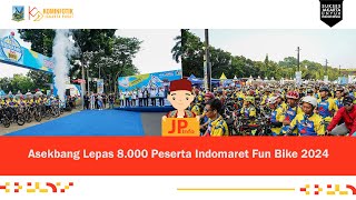 Asekbang Lepas 8 000 Peserta Indomaret Fun Bike 2024 [upl. by Olpe]