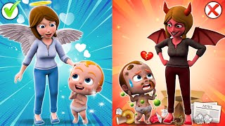 Clean Up Song  Real Vs Fake Mommy  Baby Songs  Nursery Rhymes amp Kids Songs [upl. by Melinde365]