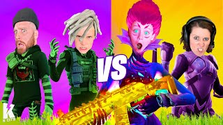 KCity vs The Herald Boss Battle in Fortnite [upl. by Hogarth]