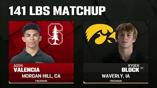 Iowa vs Stanford  College Wrestling Nov 92024 [upl. by Reivaz]