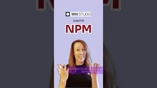 How to install NPM packages on Wix Studio shorts npm webdevelopment [upl. by Glori]