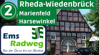 EmsRadweg bis zur Nordsee 2▶ RhedaWiedenbrück Marienfeld Harsewinkel  Radtour Radreise Doku [upl. by Louth]