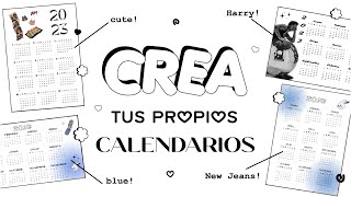 CREA tus propios CALENDARIOS 2024 ミ☆ [upl. by Zolly]