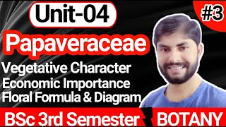 Lec03Family PapaveraceaeUnit 4Identification of Angiospermic Family 23rd Sem Botany BSc [upl. by Witkin985]