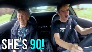 GREAT GRANDMAS FIRST TIME IN A SUPERCAR REACTION [upl. by Nitsid895]