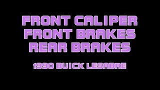 ⭐ 1990 Buick Lesabre  Replacing Brakes And Caliper [upl. by Refotsirk]