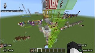 Minecraft Bedrock cheap upwards mob conveyor Extremely Fast [upl. by Iain833]