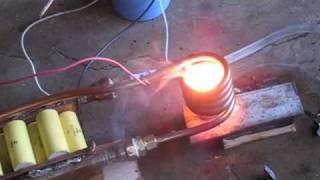 3 kilowatt Induction heater melting zinc aluminum metal [upl. by Ashia]