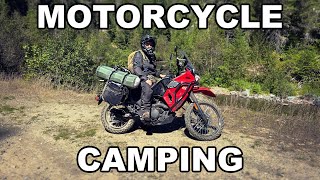 Solo Motorcycle Camping in North Idaho Backcountry  KLR650s [upl. by Noskcaj548]