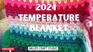 2024 Temperature Blanket [upl. by Burleigh667]