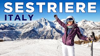 Skiing in Sestriere one of the BEST Ski Resorts in Italy [upl. by Pegasus]