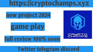 CRYPTO CHAMP TOKEN  NEW X1000 POTENTIAL PLATEFORM  MINT NFTS NOW TO EARN [upl. by Tocci]