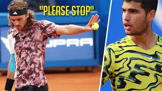 Carlos Alcaraz Giving Stefanos Tsitsipas NIGHTMARES With the Drop Shot [upl. by Patton]