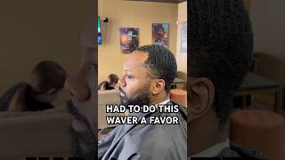 Had to do this waver a favor haircut barber barbershop [upl. by Anawed600]