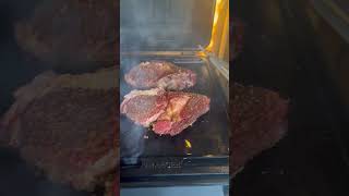 Reverse sear steak on Traeger ranger [upl. by Newberry]