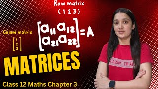 Matrices  Symmetric and Skew Symmetric Matrix  Transpose of Matrix  Square Matrix  Class 12 [upl. by Yddor]