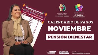 📅 CONFIRMADO❗️Ariadna Montiel REVELA CALENDARIO de PAGO de la PENSIÓN BIENESTAR noviembre 2024 [upl. by Ahswat267]