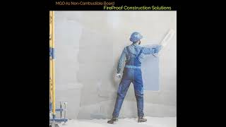 MGO A1 NonCombustible Board construction build architect constructionproject fireretardant [upl. by Airtemad]