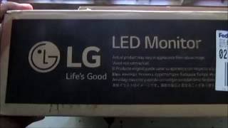 LG 20M38H Unboxing LED Monitor [upl. by Freida]