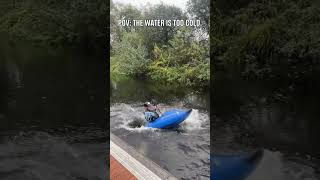 when you have to keep the summer focus in winter weather 🥺 📹 markkearneykayak [upl. by Aliekahs]