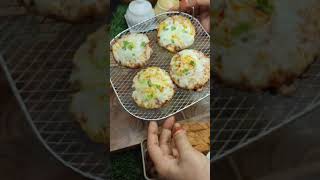 Mini Homemade Margarita Pizza shorts pizza cheesepizza margaritapizza easyrecipe [upl. by Alcott]