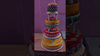 Stand cake design shortvideo cake cakedecoration cakedesign shortsfeed [upl. by Ahsiekat]