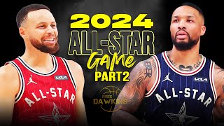 NBA 2024 AllStar Game Full Highlights  East vs West  Part2  FreeDawkins [upl. by Ashton599]