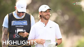 Tommy Fleetwood Round 2 Highlights  2024 Hero Dubai Desert Classic [upl. by Sanoy855]