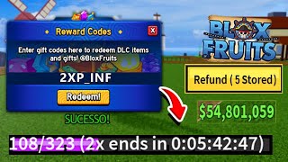 NEW CODES ALL NEW WORKING CODES IN BLOX FRUITS 2024 BLOX FRUITS CODES 2X EXP CODES [upl. by Ibot]