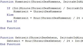 BenutzerdefinierteZeitFunktionen für Excel programmieren [upl. by Yrollam]