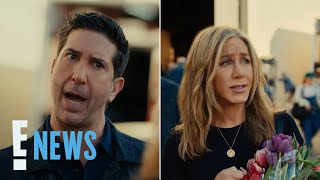 Jennifer Aniston and David Schwimmer Forget They’re Friends in Uber Eats Commercial  E News [upl. by Bathelda]