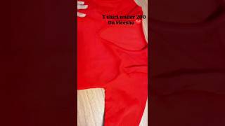 Beautiful Red T shirt On Meesho onlineshopping meesho follow meeshofinds Pls subscribe 🙏 [upl. by Sussi]