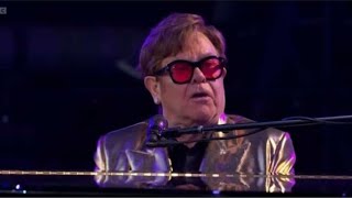 Elton John performs Pinball Wizard at Glastonbury Festival 2023 Elton John Glastonbury Performance [upl. by Dnomzed]