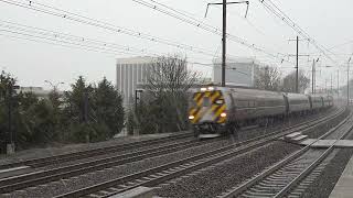 Full HD 60FPS Amtrak Metroliner Cab Car Leads Train 666 East through Metropark 1624 [upl. by Bigford]