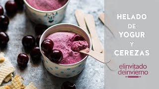 Receta de helado de yogur con cerezas [upl. by Clarke]