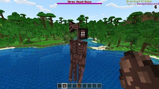 Siren Head MOD in Minecraft [upl. by Rhine]