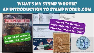 What are my stamps worth  An Introduction To Stampworldcom A Free Online Stamp Price Catalog [upl. by Ahsitruc]