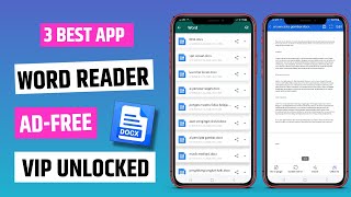 3 Best Free Word Reader App for Android [upl. by Attayek588]