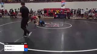 57 Kg Round Of 16  Dominic Mendez Righetti High School Wrestling Vs Bo Bassett Bishop McCort Hi [upl. by Aruasi]