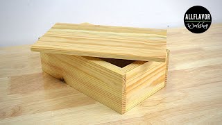 How to Make a Simple Wooden Box on a Table Saw [upl. by Socha887]